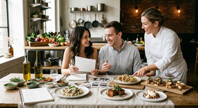 Mariage gourmand : composer un menu de noces qui raconte votre histoire à deux